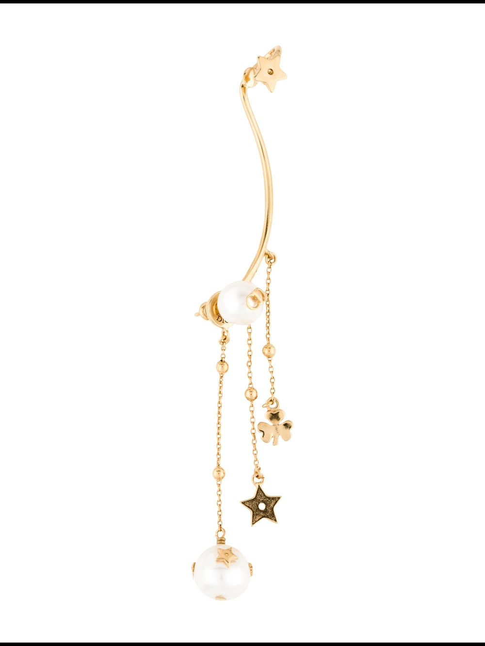 Christian Dior Faux Pearl Perles De Désir Ear Climber Earring - Picture 3 of 7